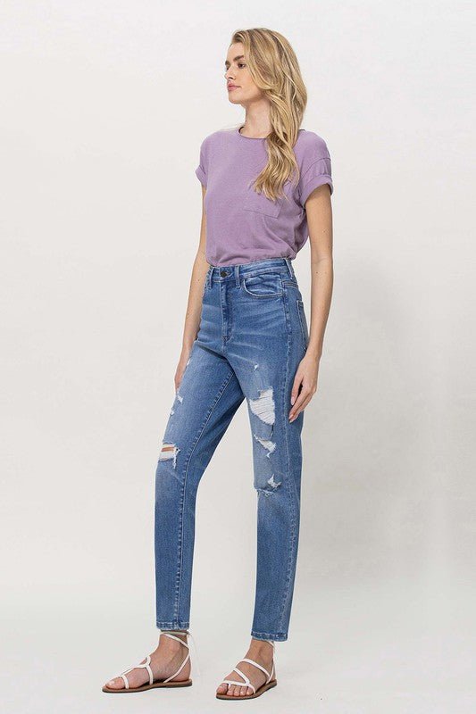 Distressed Mom Jeans - Coeur de la Mode