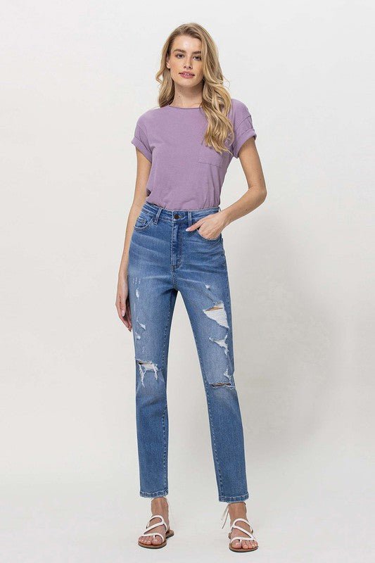 Distressed Mom Jeans - Coeur de la Mode