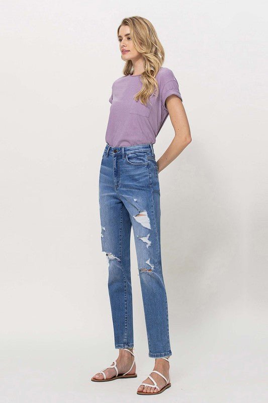 Distressed Mom Jeans - Coeur de la Mode