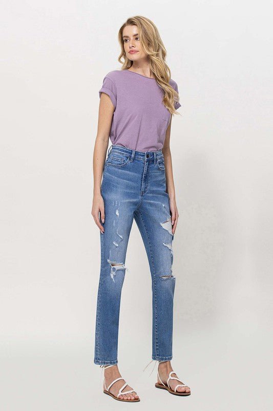 Distressed Mom Jeans - Coeur de la Mode