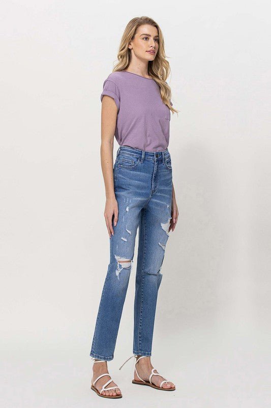 Distressed Mom Jeans - Coeur de la Mode