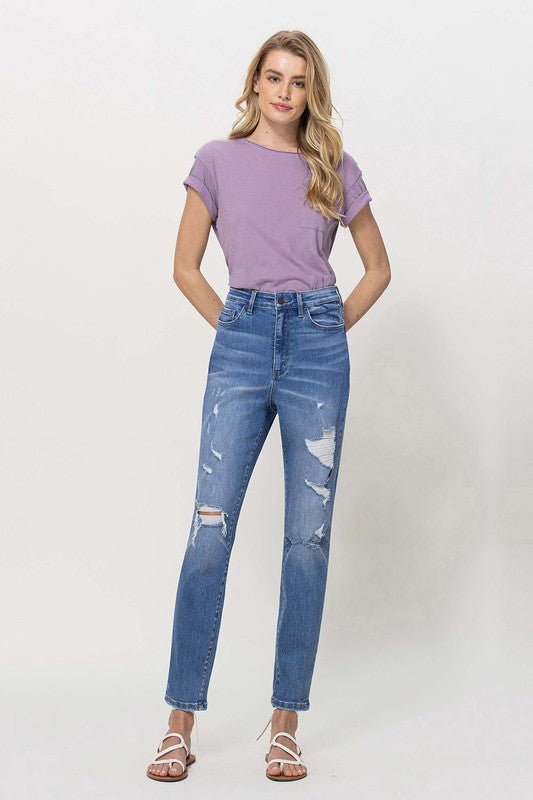 Distressed Mom Jeans - Coeur de la Mode