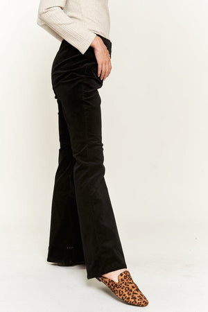 Elevate Your Fall Style with High-Waisted Corduroy Flare Pants - Coeur de la Mode