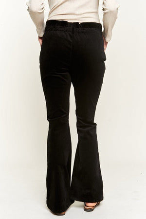 Elevate Your Fall Style with High-Waisted Corduroy Flare Pants - Coeur de la Mode