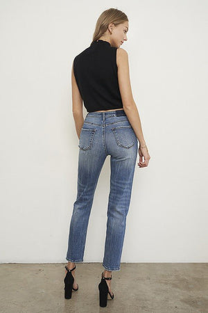 HIGH RISE GIRLFIRNED JEANS - Coeur de la Mode