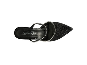 IRIS Glitter Spool Heel Sandal - Coeur de la Mode