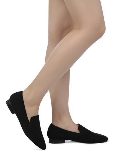 JULIA LEATHER POINTED LOAFERS - Coeur de la Mode