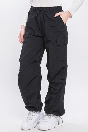 Loose Fit Parachute Cargo Pants - Coeur de la Mode