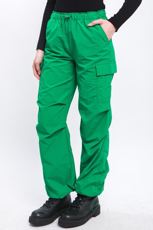Loose Fit Parachute Cargo Pants - Coeur de la Mode