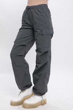 Loose Fit Parachute Cargo Pants - Coeur de la Mode