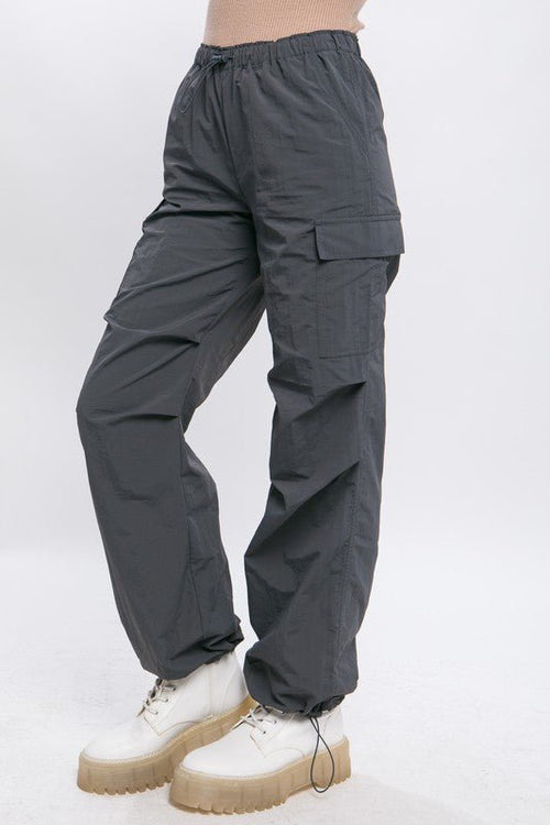 Loose Fit Parachute Cargo Pants - Coeur de la Mode