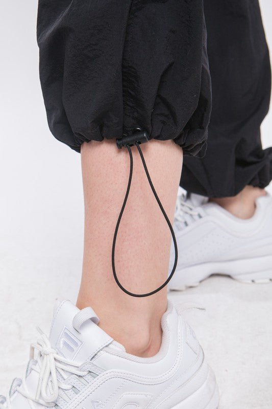 Loose Fit Parachute Cargo Pants - Coeur de la Mode