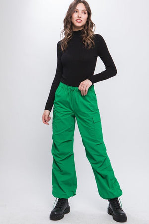 Loose Fit Parachute Cargo Pants - Coeur de la Mode