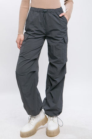 Loose Fit Parachute Cargo Pants - Coeur de la Mode