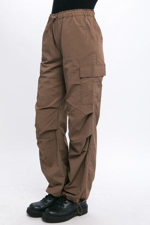 Loose Fit Parachute Cargo Pants - Coeur de la Mode