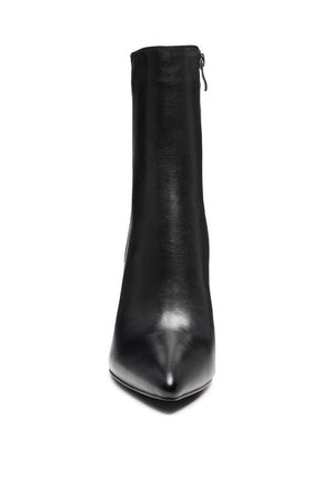 MARGEN ANKLE-HIGH POINTED TOE BLOCK HEELED BOOT - Coeur de la Mode