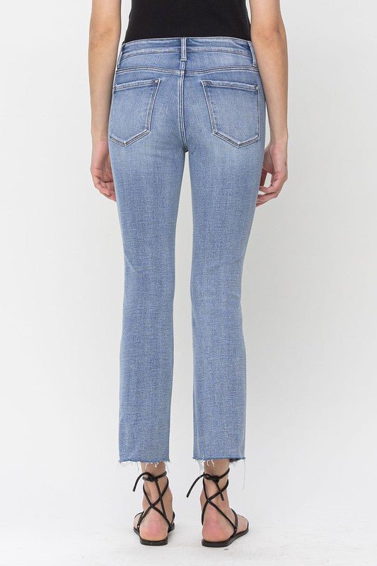 Mid Rise Kick Flare Jeans - Coeur de la Mode