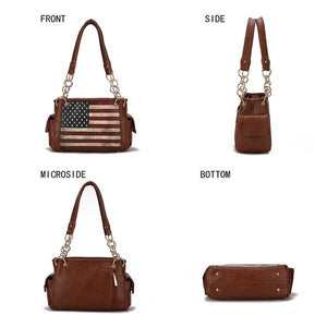 MKF Alaina Women's Flag Shoulder Bag by Mia K - Coeur de la Mode