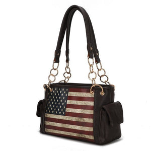 MKF Alaina Women's Flag Shoulder Bag by Mia K - Coeur de la Mode