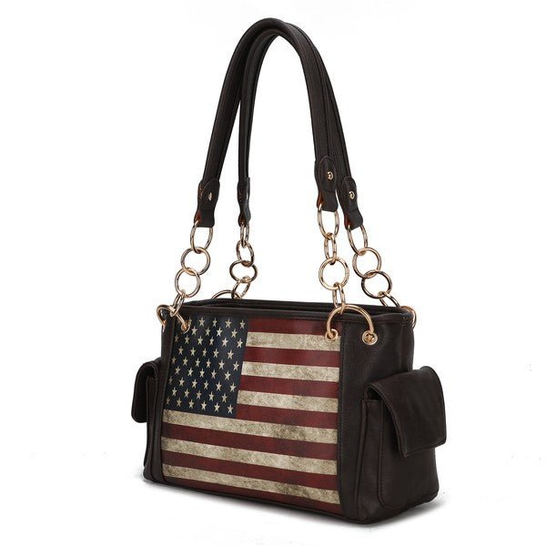 MKF Alaina Women's Flag Shoulder Bag by Mia K - Coeur de la Mode