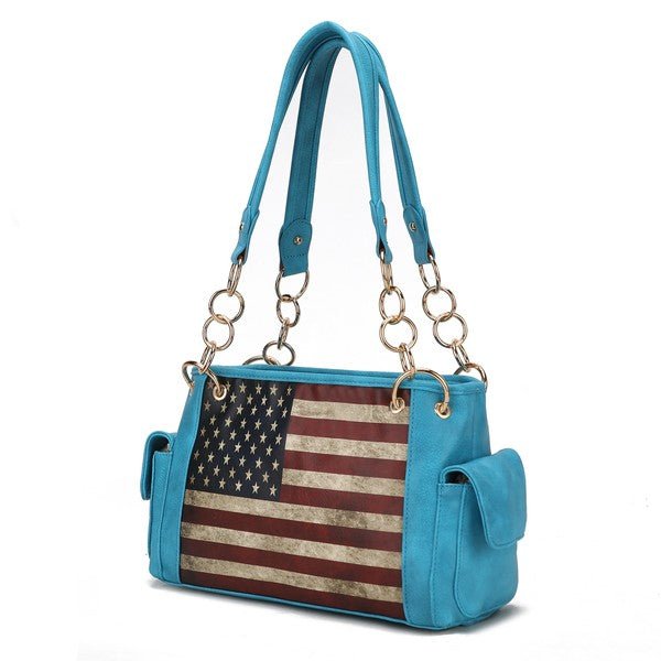 MKF Alaina Women's Flag Shoulder Bag by Mia K - Coeur de la Mode