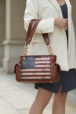 MKF Alaina Women's Flag Shoulder Bag by Mia K - Coeur de la Mode