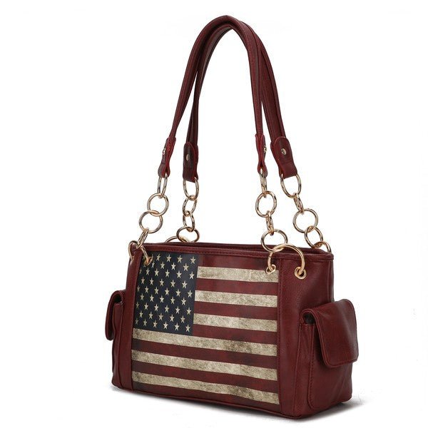 MKF Alaina Women's Flag Shoulder Bag by Mia K - Coeur de la Mode