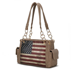 MKF Alaina Women's Flag Shoulder Bag by Mia K - Coeur de la Mode