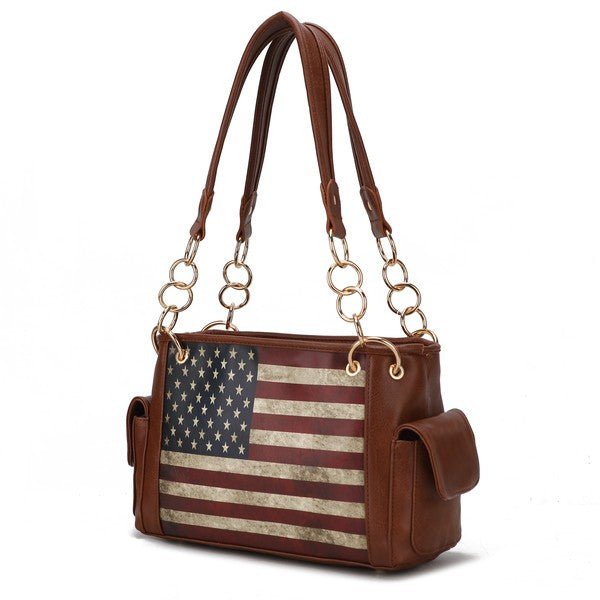 MKF Alaina Women's Flag Shoulder Bag by Mia K - Coeur de la Mode