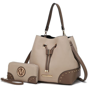 MKF Candice Bucket with Matching Wallet by Mia K - Coeur de la Mode
