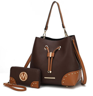 MKF Candice Bucket with Matching Wallet by Mia K - Coeur de la Mode