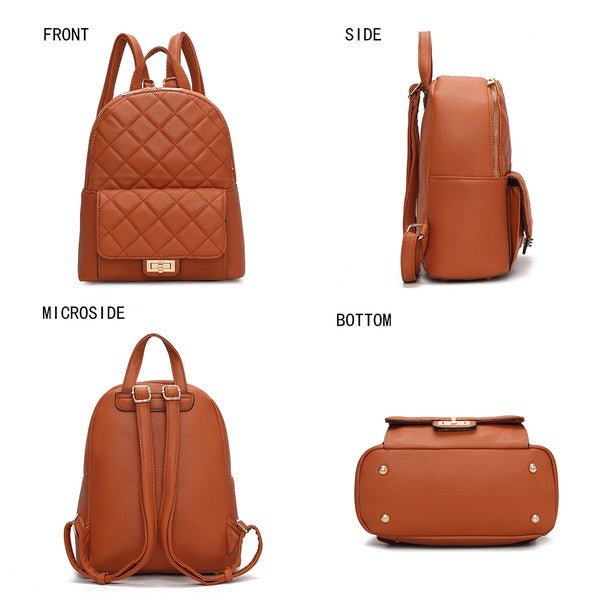MKF Dimitria Quilted Women Backpack by Mia K - Coeur de la Mode