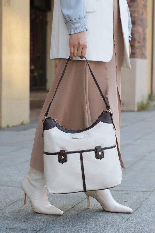 MKF Harper Vegan Leather Shoulder Bag by Mia K - Coeur de la Mode