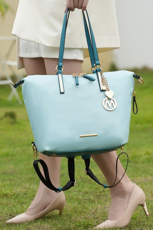 MKF Layla Solid Tote Backpack by Mia k - Coeur de la Mode