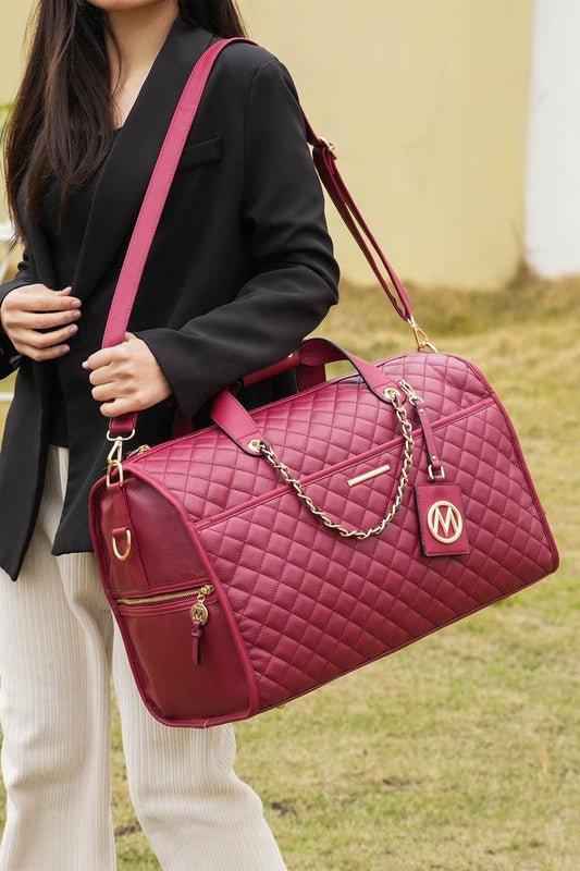 MKF Lexie Vegan Leather Women Duffle by Mia K - Coeur de la Mode