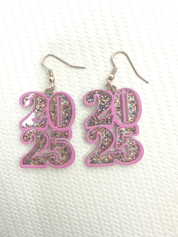 New Year's 2025 Multicolor Dangle Earrings - Coeur de la Mode