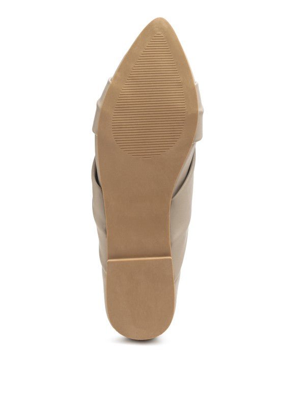 Norma Knot Detail Elasticated Ballet Flats - Coeur de la Mode