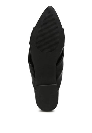 Norma Knot Detail Elasticated Ballet Flats - Coeur de la Mode