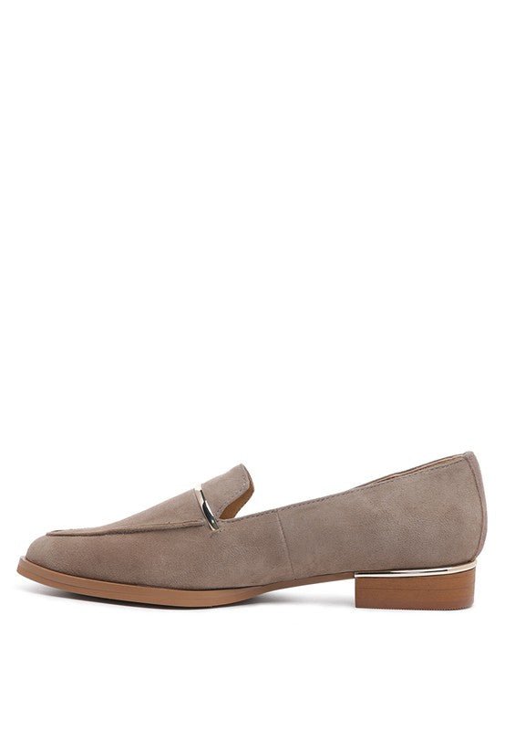 PAULINA Suede Leather Loafers - Coeur de la Mode