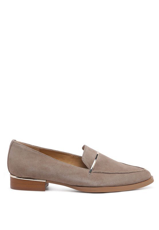 PAULINA Suede Leather Loafers - Coeur de la Mode