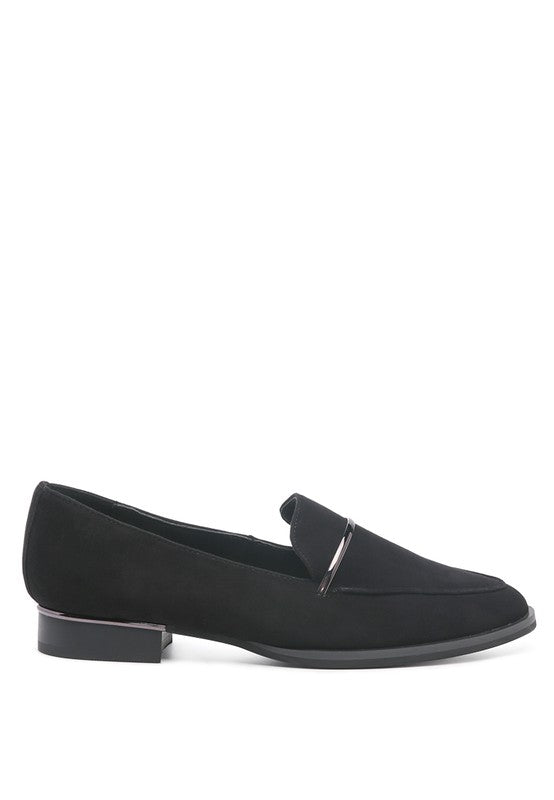PAULINA Suede Leather Loafers - Coeur de la Mode