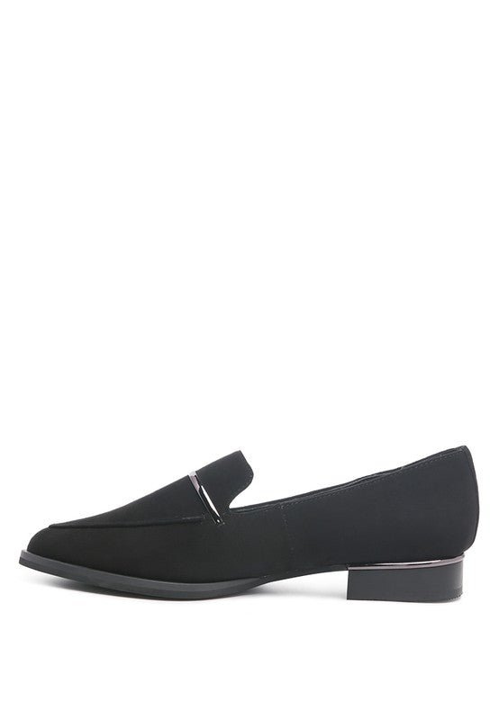 PAULINA Suede Leather Loafers - Coeur de la Mode