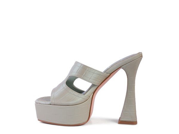 PDA High Heel Platform Croc Sandals - Coeur de la Mode