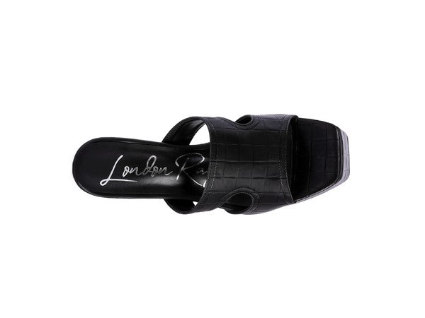 PDA High Heel Platform Croc Sandals - Coeur de la Mode