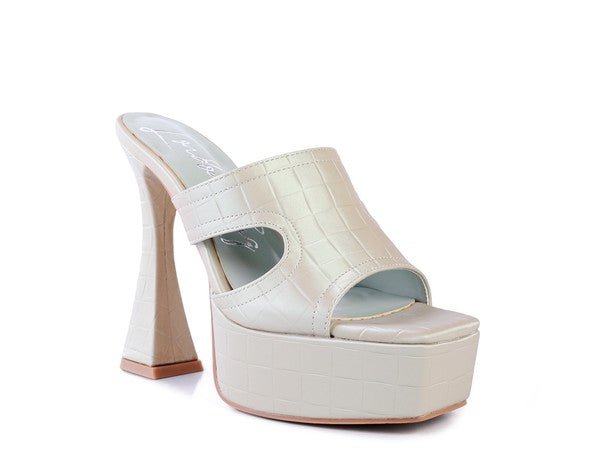 PDA High Heel Platform Croc Sandals - Coeur de la Mode