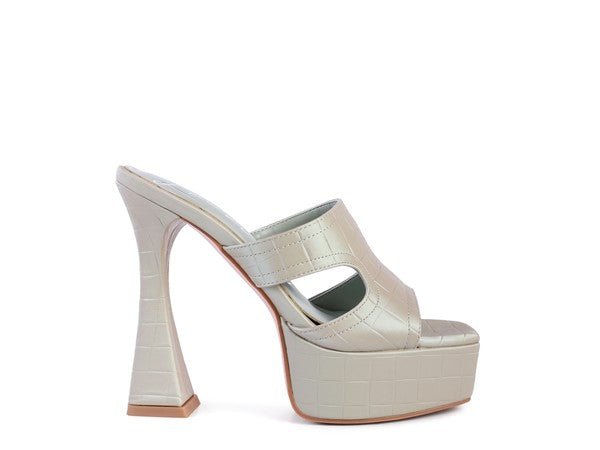 PDA High Heel Platform Croc Sandals - Coeur de la Mode
