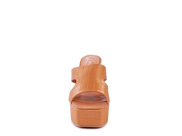 PDA High Heel Platform Croc Sandals - Coeur de la Mode