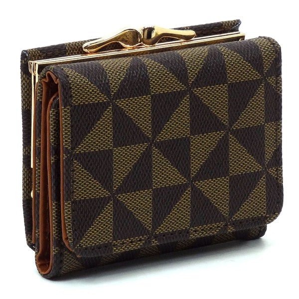 PM Monogram Kiss Lock Tri-fold Wallet - Coeur de la Mode