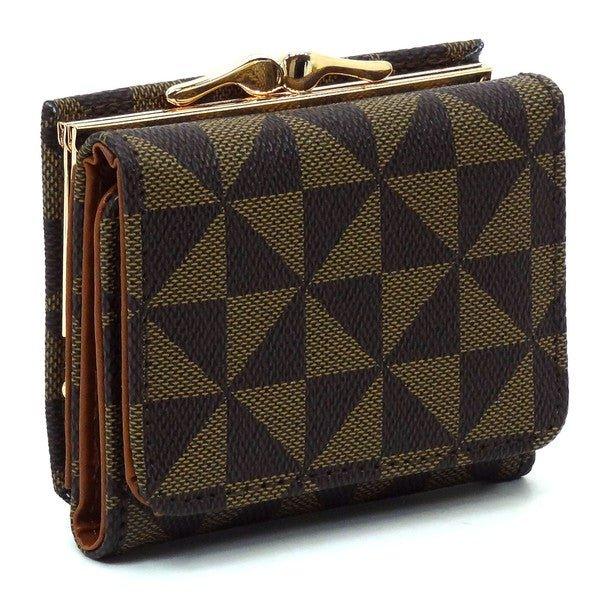 PM Monogram Kiss Lock Tri-fold Wallet - Coeur de la Mode