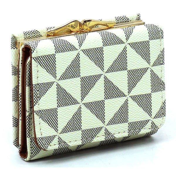 PM Monogram Kiss Lock Tri-fold Wallet - Coeur de la Mode